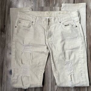 7 for all mankind gray denim jeans